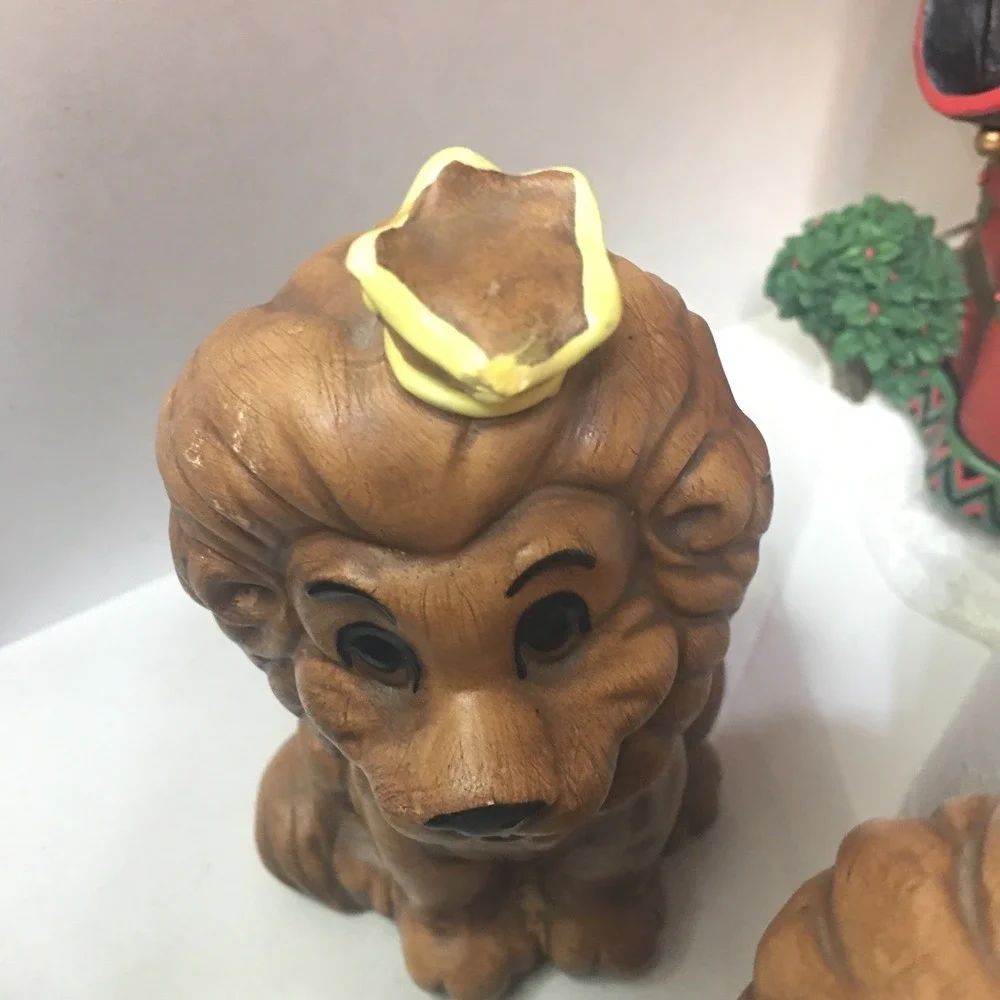 Vintage Twin Winton Lion Salt & Pepper Shakers 6.5